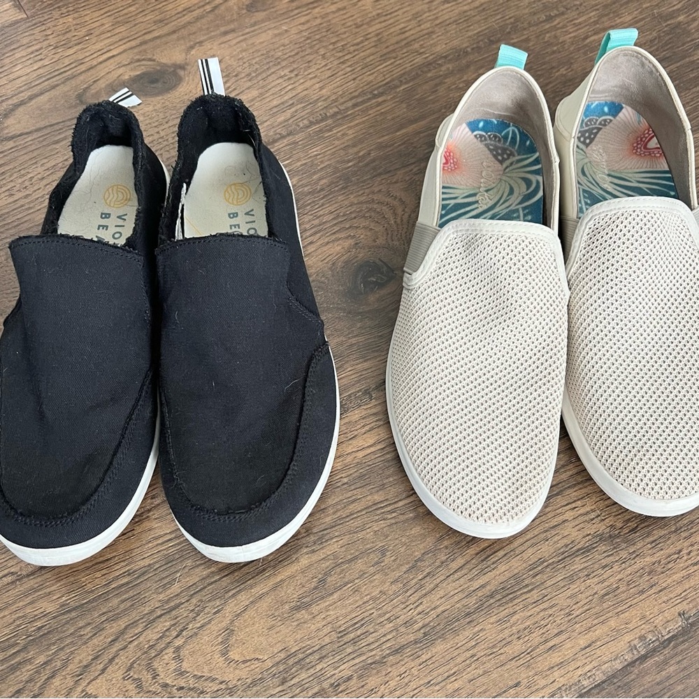 2 pairs of sneakers size 8.5 women’s